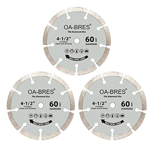 3Pack 4-1/2-Inch 60-Grit Diamond Compact Circular Saw...