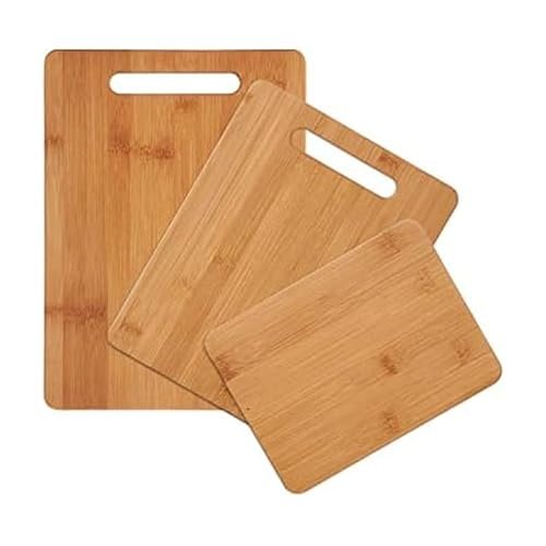 Farberware 3-Piece Wood Cutting Board Set, Reversible...