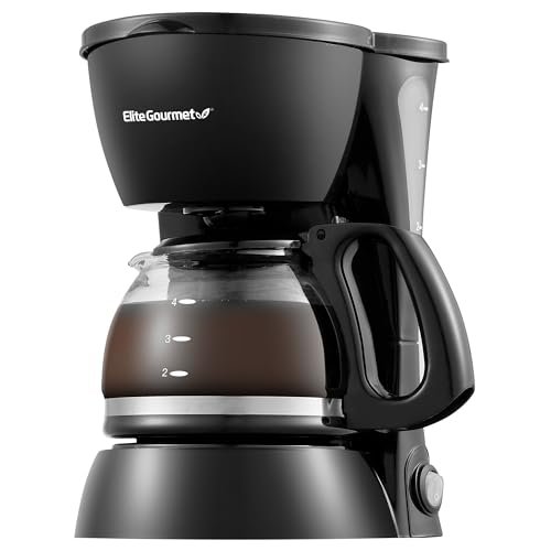 Elite Gourmet EHC4128 Automatic 4-Cup Brew & Drip Coffee...