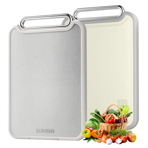 Sumzzz Stainless Steel Cutting Board for Kitchen,...