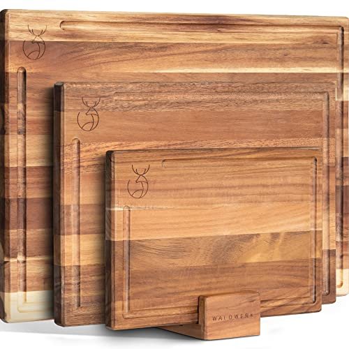 WALDWERK Cutting Board Set (15.75 x 12/13) Acacia Wood...