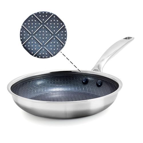 Blue Diamond Hybrid Nonstick Stainless Steel 10” Frying Pan