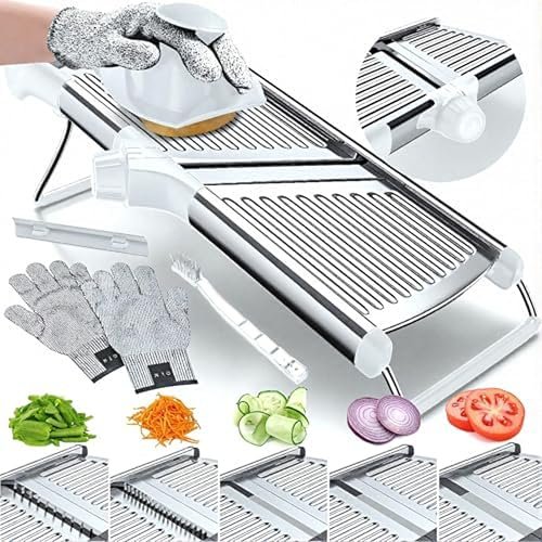 Gramercy Adjustable Mandoline Food Slicer, Mandoline Slicer...