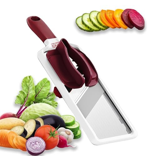 Mandoline Slicer for Kitchen – Adjustable Stainless Steel...