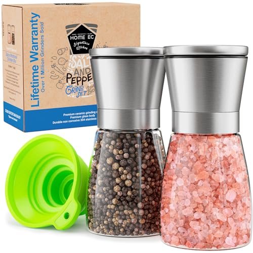 Home EC Original Stainless Steel Sea Salt and Pepper...