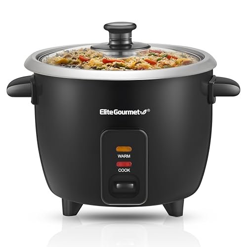 Elite Gourmet ERC003BX Electric Rice Cooker with Automatic...