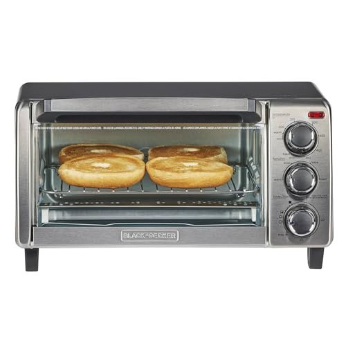 BLACK+DECKER TO1313SBD Toaster Oven, 15.47 Inch, Silver