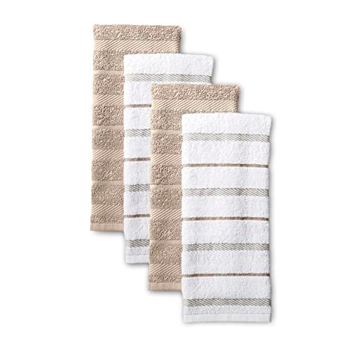 KitchenAid Albany Kitchen Towel 4-Pack Set, Milkshake...
