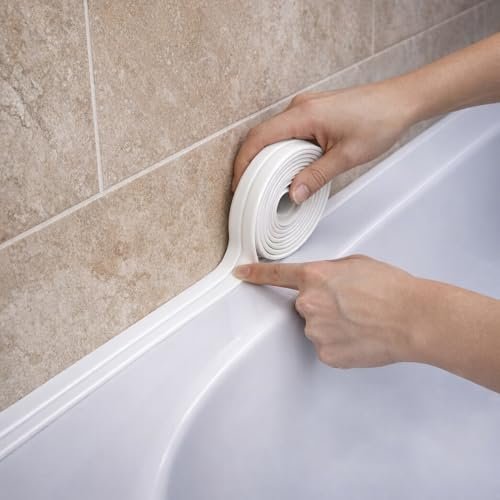 Caulk Tape - Waterproof Self-Adhesive Caulking Tape for...
