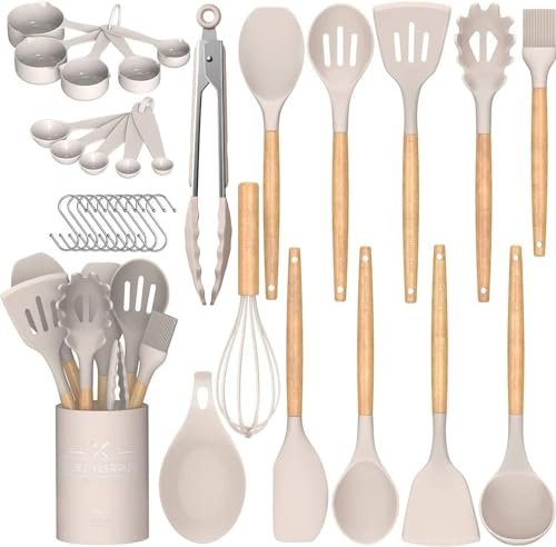 Umite Chef Kitchen Cooking Utensils Set, 33 Piece Silicone...