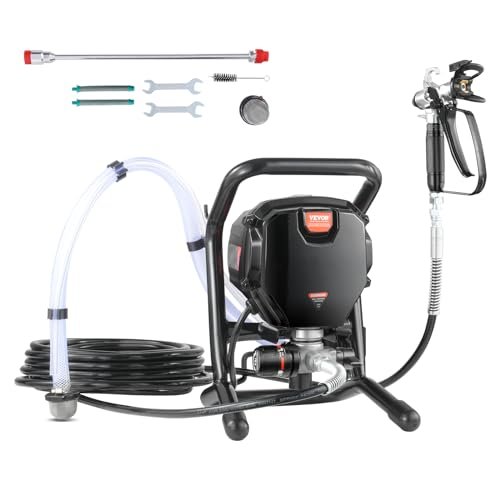 VEVOR 750W Stand Airless Paint Sprayer, 3000PSI High...