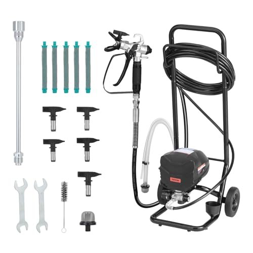 VEVOR Stand Airless Paint Sprayer, 650W, 3000PSI High...