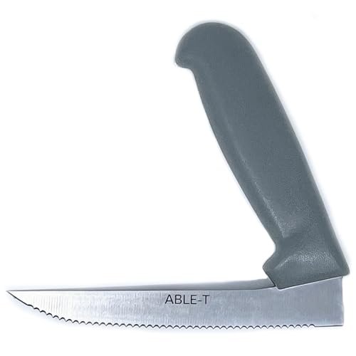 ABLE-T Serrated Right Angle Knife, Approved by Certified...