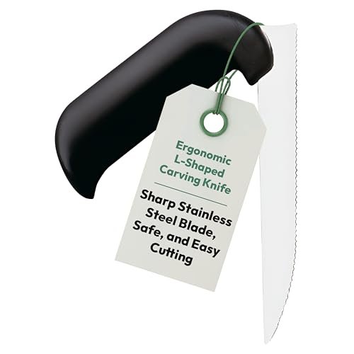 Etac Relieve Angled Carving Knife – L Shaped Ergonomic...
