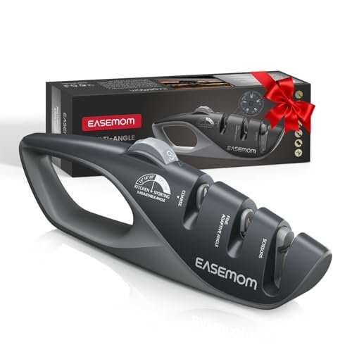 Kitchen Knife Sharpener, 5 Adjustable Sharpening Angle for...