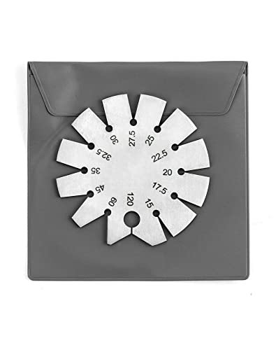 QWORK Bevel Gauge, Stainless Steel Axe Angle and Knife...