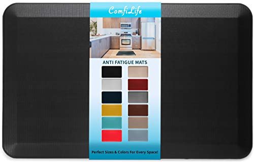 ComfiLife Anti Fatigue Floor Mat – 3/4 Inch Thick Black