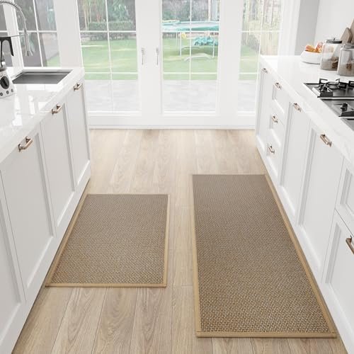 SUMLANS Kitchen Mat Set of 2 PCS, Cushioned Non Slip