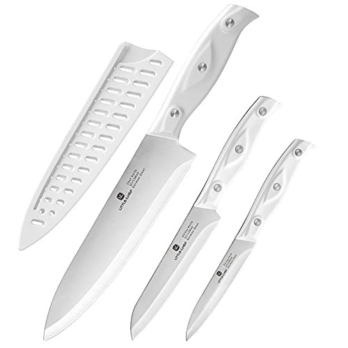 3PCS Chef Knife, Ultra Sharp Kitchen Knife, High Carbon...