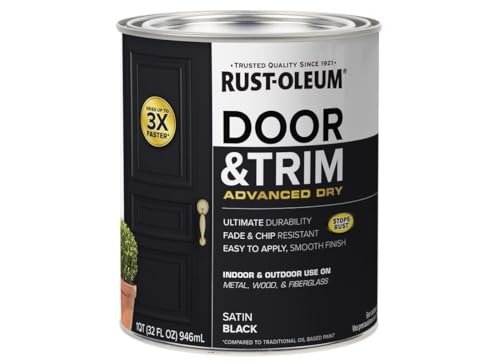 Rust-Oleum 369383 Advanced Dry Door & Trim Paint, Satin...