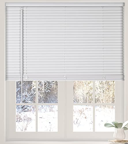 Calyx Interiors Cordless White 1” Light Filtering Mini...