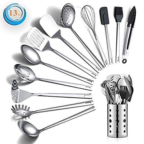 Stainless Steel Cooking Utensils Set, Berglander 13 Pieces...
