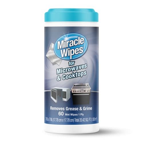 MiracleWipes for Microwaves and Cooktops, Easily Removes...