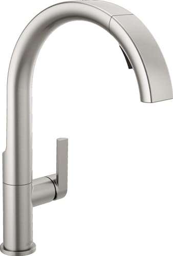 Delta Keele Brushed Nickel Kitchen Faucet with Pull Down...
