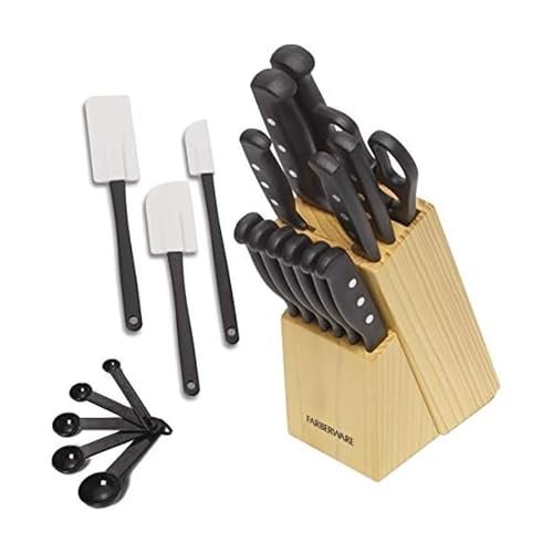 Farberware 22-Piece Never Needs Sharpening Triple Rivet...