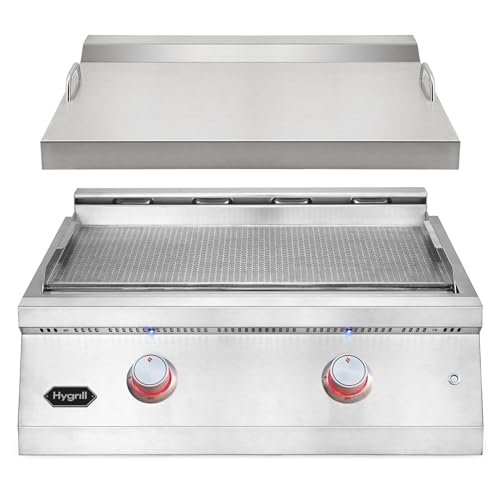 Hygrill 30-Inch Premium Built-In Natural Gas Griddle for...