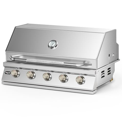 Hygrill STD Series 40-Inch Built In Grill, 5-Burner Liquid...