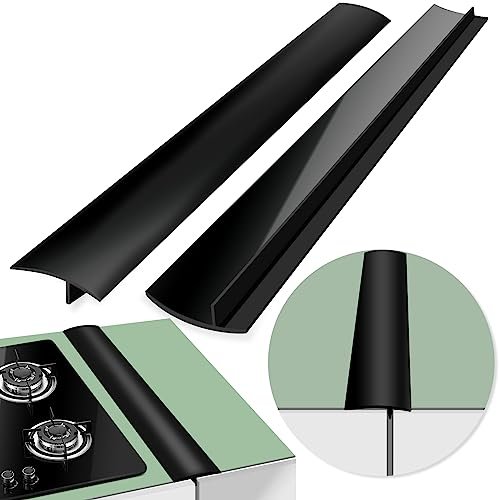 Gap Filler for Stove and Counter - 25-Inch Black Silicone