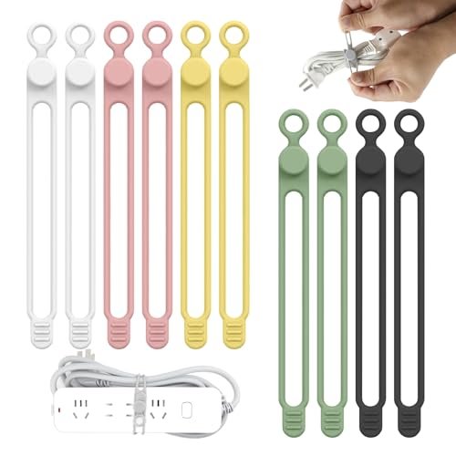UMUST Silicone Cable Straps,10PCS 7.1