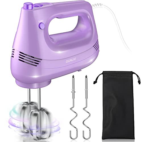 Electric Hand Mixer with Stainless Steel Whisk, Dough Hook...
