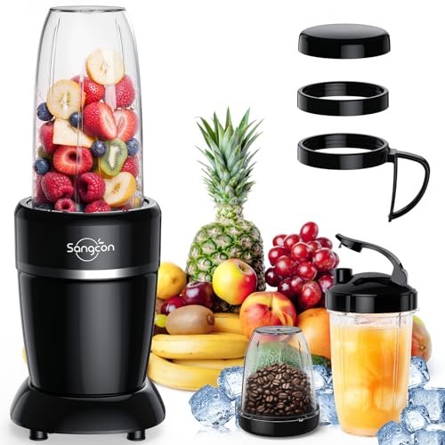 Sangcon 1000W Smoothie Blender for Kitchen, Blenders with...