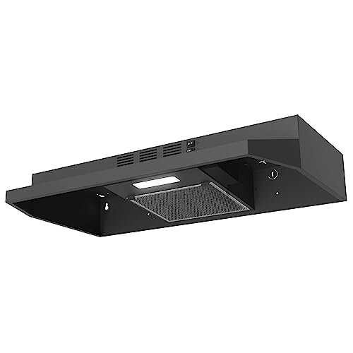 SNDOAS Range Hood 30 inch Under Cabinet, Black Stainless...
