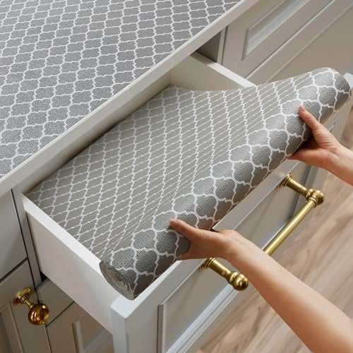 Shinlendid Shelf and Drawer Liner for Kitchen Cabinets,...