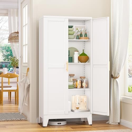 GAIOUS Metal Pantry Cabinet, Kitchen Pantry Storage with...