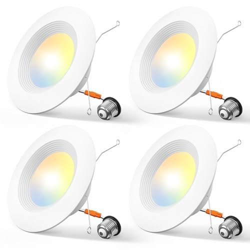 Amico 4 Pack 5/6 inch 5CCT LED Recessed Lighting