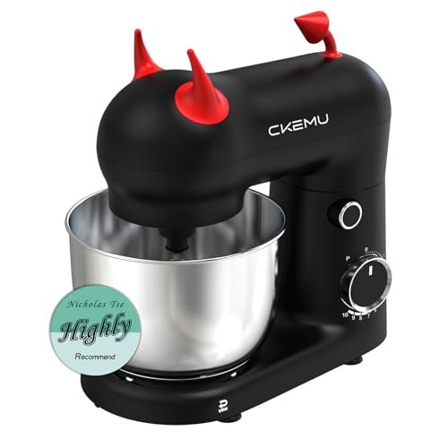 CKEMU Stand Mixer, Compact & Space-Saving, Stainless Steel...