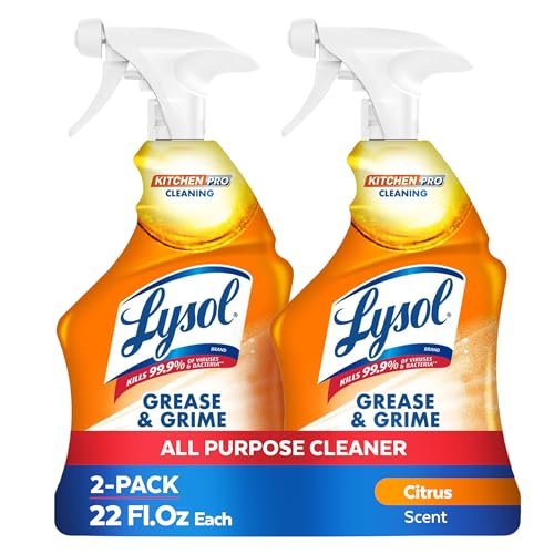 Lysol Pro Kitchen Spray Cleaner and Degreaser,...