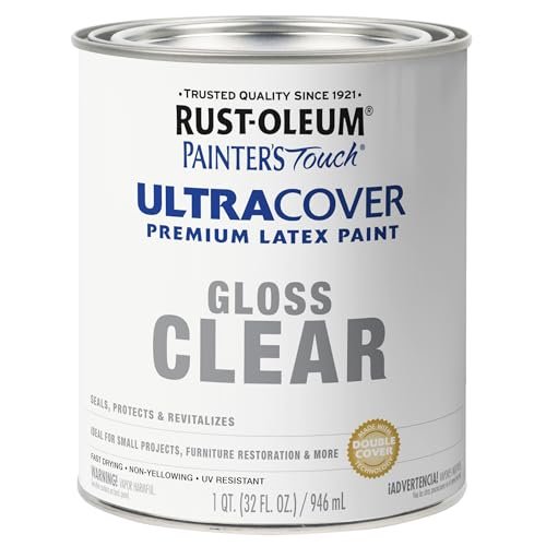 Rust-Oleum 242057 Painter's Touch Latex Paint, Quart, Gloss...