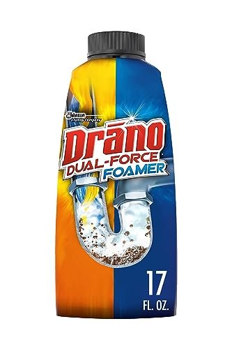 Drano Dual-Force Foamer Drain Clog Remover and Cleaner, 17oz