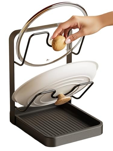 amader Pot Lid Holder & Spoon Rest, Multifunctional Kitchen...