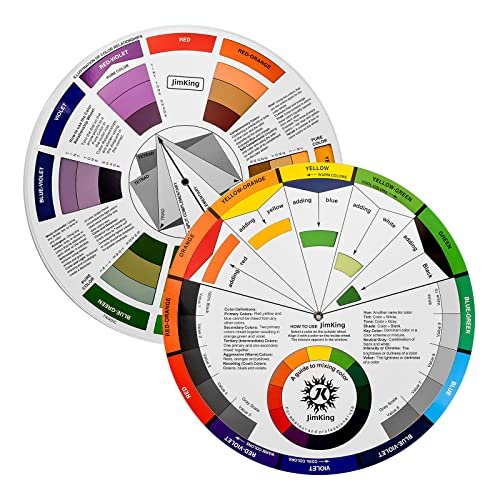 JimKing Creative Color Wheel, Paint Mixing Learning Guide