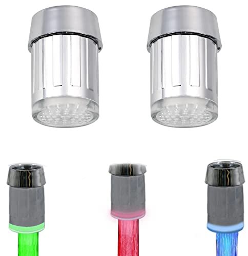 2 Pack 3-Color Temperature Sensitive Gradient LED Sink...