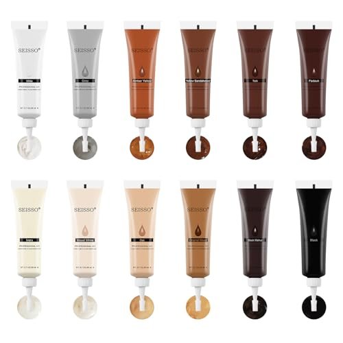 SEISSO Furniture Repair Kit, 12 Colors Wood Touch Up Paint