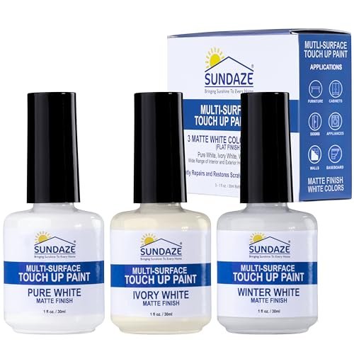 Sundaze Matte White Touch-Up Paint Pen Kit for Home Repairs