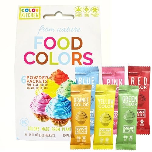 Color Kitchen Food Coloring Vibrant 6 Pack Natural...
