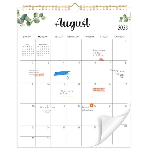 Wall Calendar 2026-2027, 18 Month Calendar from January to...